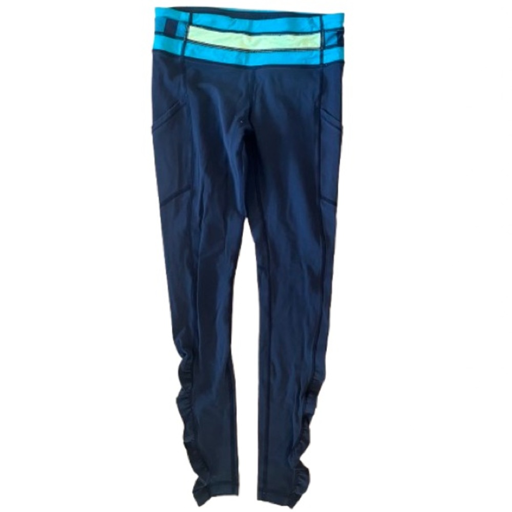 Lululemon Speed Tight *Brushed Interlock Inkwell / Quilt Winter 13-27 4 - Picture 8 of 10